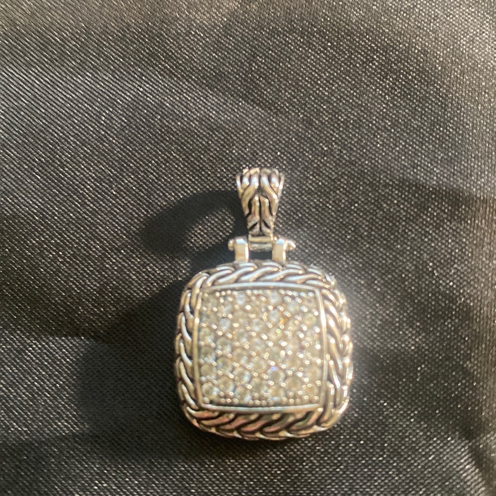 ESPO vintage pendant in sterling in CZ.
